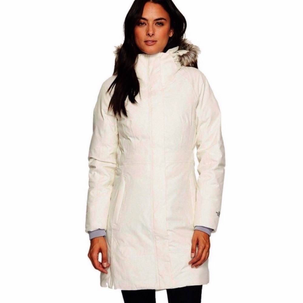 The North Face Women's White Puffer Coat